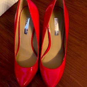 Womens red heals size 7
